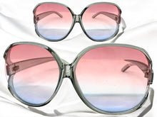 Oversized Exaggerated Vintage Retro Style SUNGLASSES Huge Gray Frame 80007