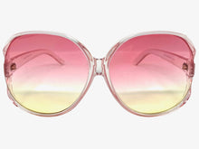 Oversized Exaggerated Vintage Retro Style SUNGLASSES Huge Pink Frame 80007