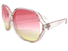 Oversized Exaggerated Vintage Retro Style SUNGLASSES Huge Pink Frame 80007