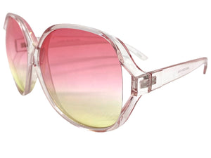 Oversized Exaggerated Vintage Retro Style SUNGLASSES Huge Pink Frame 80007