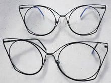 Oversized Exaggerated Retro Cat Eye Style Clear Lens EYEGLASSES Huge Black Frame 4485