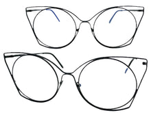 Oversized Exaggerated Retro Cat Eye Style Clear Lens EYEGLASSES Huge Black Frame 4485