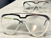 Oversized Modern Retro Aviator Style Clear Lens SUNGLASSES Large Silver Frame 4660