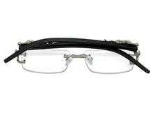 Classy Elegant Modern Luxury Style Clear Lens EYEGLASSES Rimless Silver Frame 27715