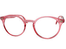 Classic Vintage Retro Style Clear Lens EYEGLASSES Round Pink Frame 1728