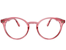 Classic Vintage Retro Style Clear Lens EYEGLASSES Round Pink Frame 1728