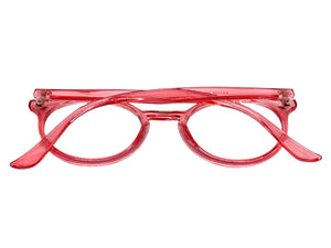 Classic Vintage Retro Style Clear Lens EYEGLASSES Round Pink Frame 1728