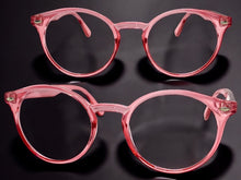 Classic Vintage Retro Style Clear Lens EYEGLASSES Round Pink Frame 1728