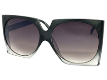 Oversized Vintage Retro Style SUNGLASSES Large Square Gray Frame E1413