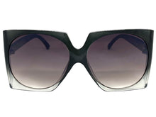 Oversized Vintage Retro Style SUNGLASSES Large Square Gray Frame E1413