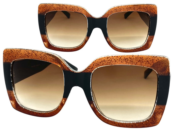 Oversized Vintage Retro Style SUNGLASSES Large Thick Square Frame 1849