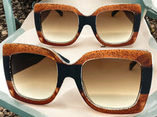 Oversized Vintage Retro Style SUNGLASSES Large Thick Square Frame 1849