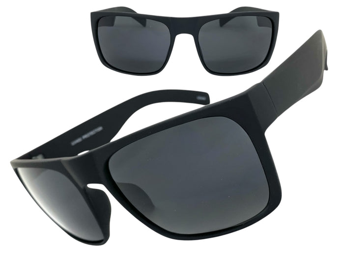 Classic Hardcore Biker Gangster Style SUNGLASSES Black Frame Dark Lens 80672