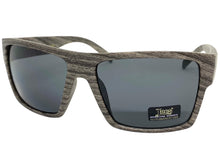 Classic Sporty Hardcore Biker Style LOCS SUNGLASSES Square Wood Print Frame 91189