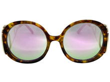 Exaggerated Vintage Retro Hippie Style SUNGLASSES Round Leopard Frame 7150