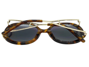 Exaggerated Vintage Retro Hippie Style SUNGLASSES Round Leopard Frame 7150