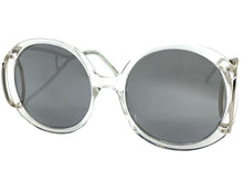 Exaggerated Vintage Retro Hippie Style SUNGLASSES Round Clear Frame 7150