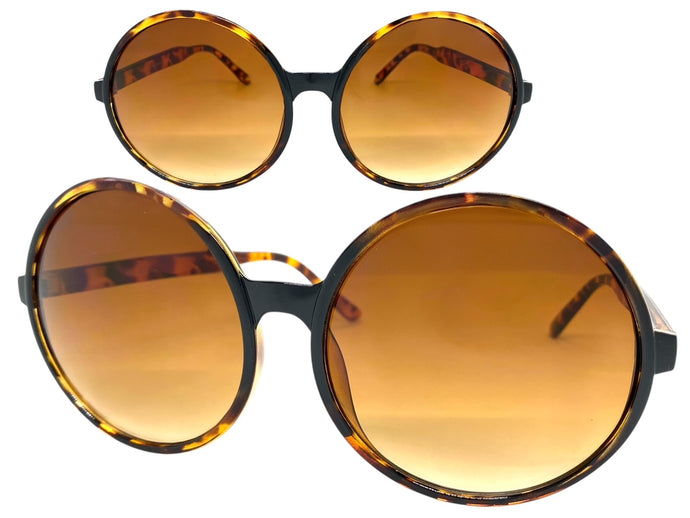 Oversized Classic Vintage Retro Style SUNGLASSES X-Large Tortoise Frame 1734