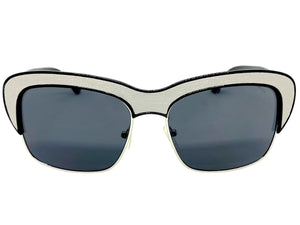 Exaggerated Funky Vintage Retro Style SUNGLASSES Square Black Frame 1699