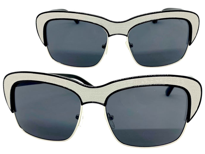 Exaggerated Funky Vintage Retro Style SUNGLASSES Square Black Frame 1699