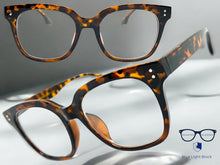 Classic Vintage Retro Style READING GLASSES READERS Tortoise Frame Lens Strength +1.25