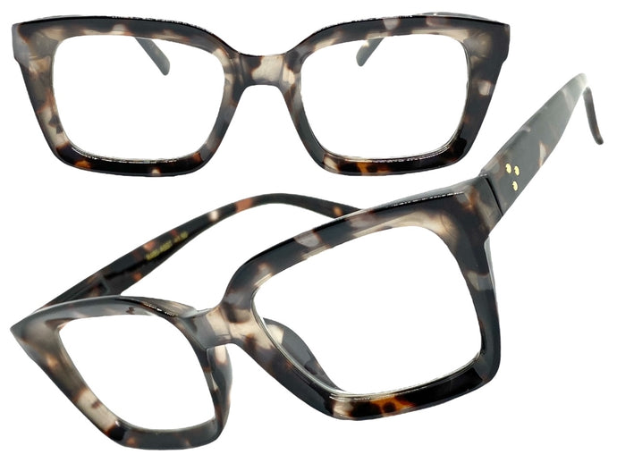 Classic Vintage Retro Style READING GLASSES READERS Leopard Frame Lens Strength +3.00