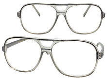 Classic TRUE Vintage Retro Aviator Style READING GLASSES READERS Gray Frame Lens Strength +1.75