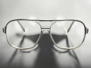 Classic TRUE Vintage Retro Aviator Style READING GLASSES READERS Gray Frame Lens Strength +1.75