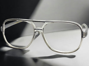 Classic TRUE Vintage Retro Aviator Style READING GLASSES READERS Gray Frame Lens Strength +1.75