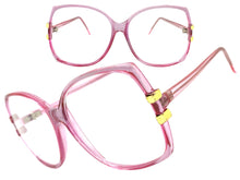 Oversized Classic TRUE Vintage Retro Style READING GLASSES READERS Pink Frame Lens Strength +1.00
