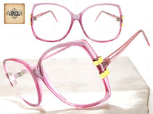 Oversized Classic TRUE Vintage Retro Style READING GLASSES READERS Pink Frame Lens Strength +1.00