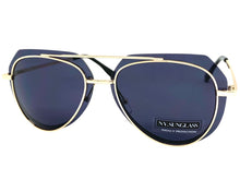 Classic Vintage Retro Aviator Style SUNGLASSES Gold Metal Frame 3375