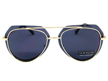 Classic Vintage Retro Aviator Style SUNGLASSES Gold Metal Frame 3375