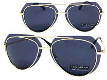 Classic Vintage Retro Aviator Style SUNGLASSES Gold Metal Frame 3375