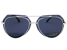 Classic Vintage Retro Aviator Style SUNGLASSES Silver Metal Frame 3375