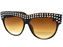 Oversized Luxurious Vintage Retro Style SUNGLASSES Large Bling Tortoise Frame E1290
