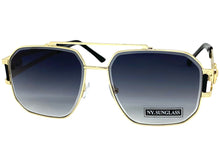 Classic Vintage Retro Hip Hop Aviator Style SUNGLASSES Gold Metal Frame 5509