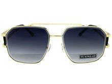 Classic Vintage Retro Hip Hop Aviator Style SUNGLASSES Gold Metal Frame 5509