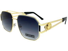 Classic Vintage Retro Hip Hop Aviator Style SUNGLASSES Gold Metal Frame 5509