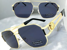 Classic Vintage Retro Hip Hop Aviator Style SUNGLASSES Gold Metal Frame 5509