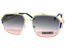 Classic Vintage Retro Hip Hop Aviator Style SUNGLASSES Gold Metal Frame 5509