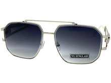 Classic Vintage Retro Hip Hop Aviator Style SUNGLASSES Silver Frame 5509