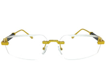 Classy Elegant Luxury Modern Style Clear Lens EYEGLASSES Rimless Gold Frame 5335