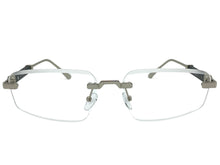 Classy Elegant Luxury Modern Style Clear Lens EYEGLASSES Rimless Silver Frame 5335