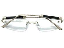 Classy Elegant Luxury Modern Style Clear Lens EYEGLASSES Rimless Silver Frame 5335