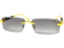 Classy Elegant Luxury Modern Style SUNGLASSES Rimless Gold Frame 5334