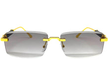Classy Elegant Luxury Modern Style SUNGLASSES Rimless Gold Frame 5334