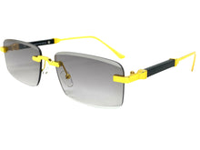 Classy Elegant Luxury Modern Style SUNGLASSES Rimless Gold Frame 5334