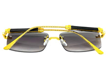 Classy Elegant Luxury Modern Style SUNGLASSES Rimless Gold Frame 5334