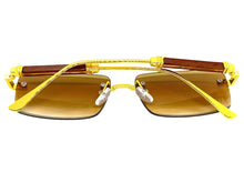 Classy Elegant Luxury Modern Style SUNGLASSES Rimless Gold Frame 5334